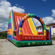 inflatable rainbow slide